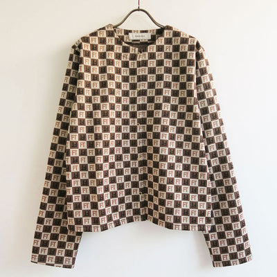 【FUMIE TANAKA/フミエタナカ】jacquard cardigan <br>F23A-26