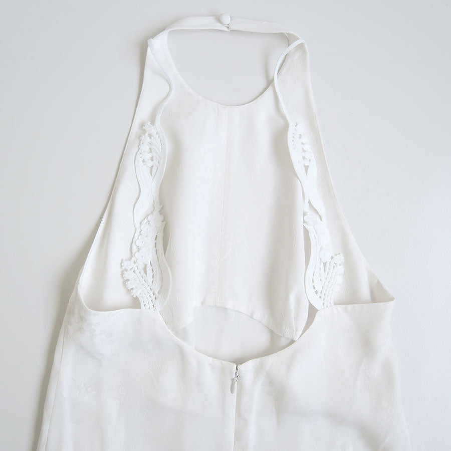 【Mame Kurogouchi/マメ】<br>Floral Jacquard Camisole Dress <br>MM25FW-DR015