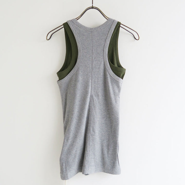 INSCRIRE/アンスクリア】Natural Mix Rib Layered T/T I25SS INSCRIRE/アンスクリア】Natural Mix Rib Layered T/T I25SS