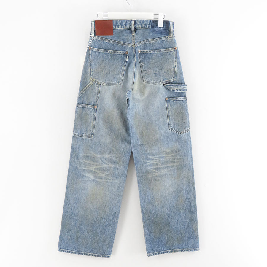【SUGARHILL/シュガーヒル】<br>FADED MODERN DENIM PANTS DOUBLE KNEE <br>25330405