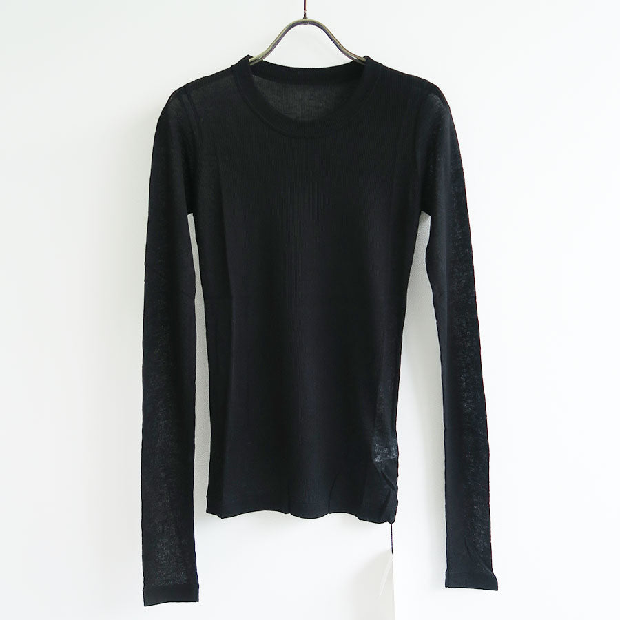 【BATONER/バトナー】<br>MELTY RIB U NECK LONG SLEEVE T-SHIRT <br>BN-25FL-008