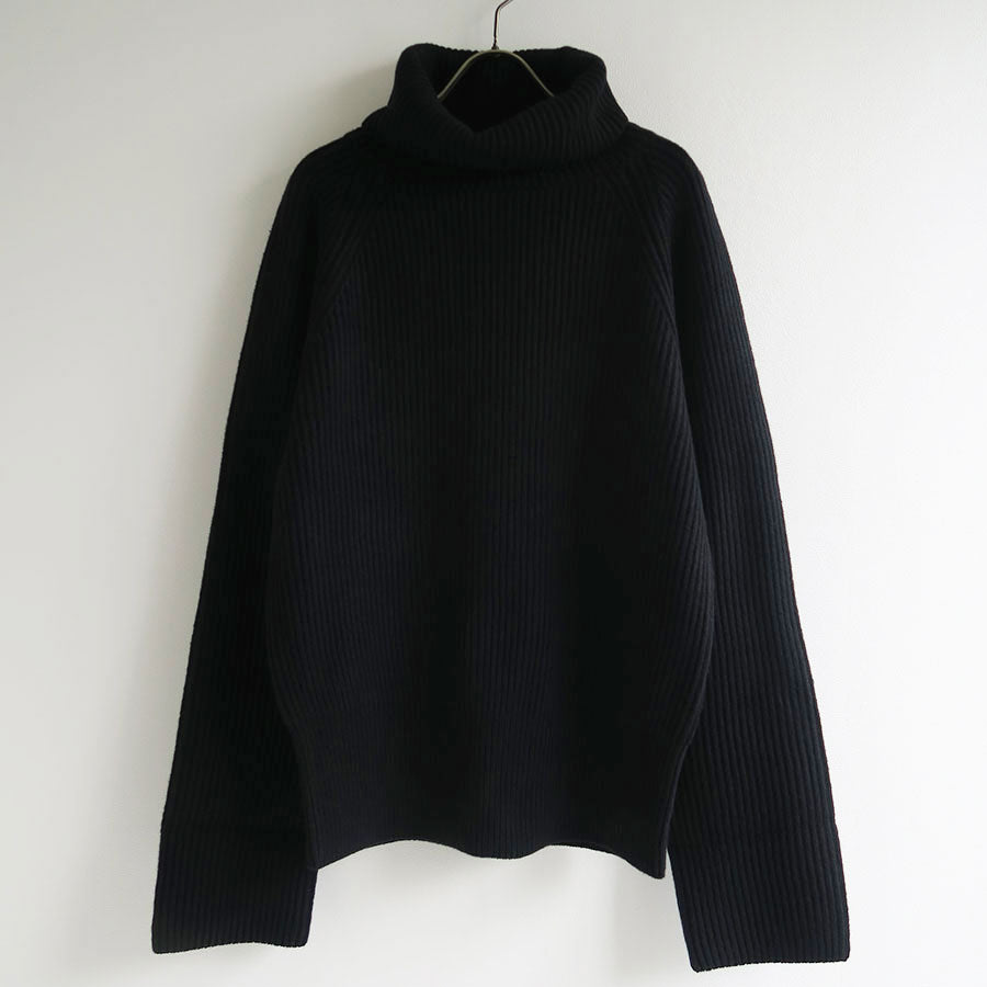 【SINME/シンメ】<br>ミドルゲージタートルニット <br>S23AW-19
