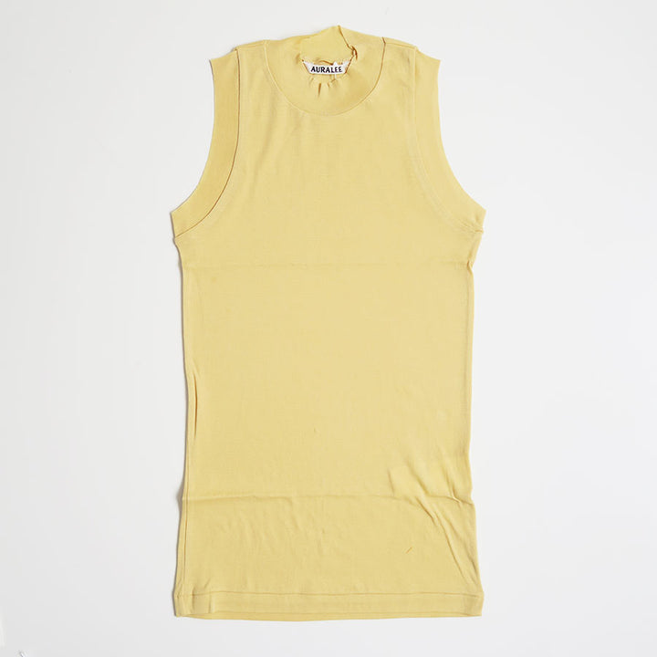 【新品未使用タグ付】 オーラリー ハイゲージリブタンク タンクトップ AURALEE/オーラリー】SUPER HIGH GAUGE SHEER RIB TANK TOP A00T04HFの