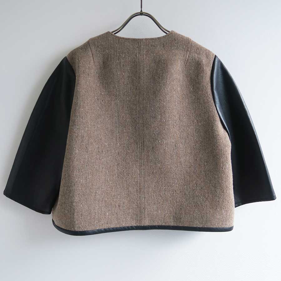 【GREED/グリード】<br>KASURI Knot Slub Tweed Blouse <br>6080100039