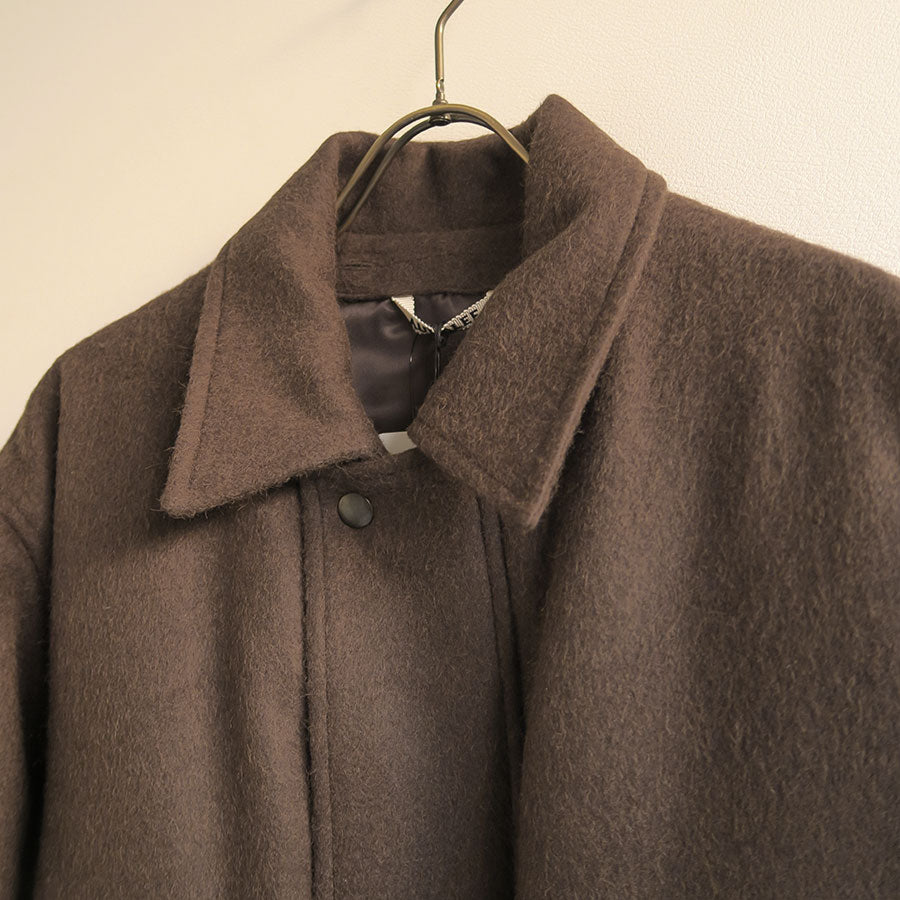 【10/3からポイント10%還元】<br>【AURALEE/オーラリー】<br>BABY CAMEL FLANNEL PADDED SHORT BLOUSON <br>A25AB06BF