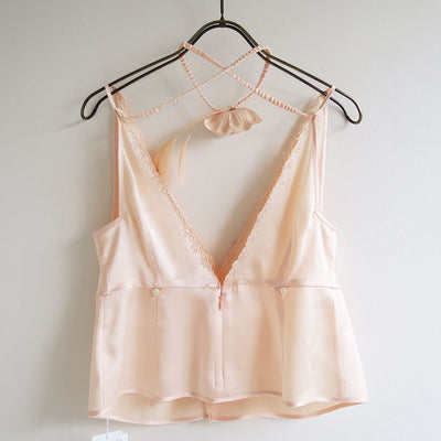 【FUMIKA UCHIDA/フミカウチダ】<br>SILK SATIN CAMISOLE <br>W-TP002
