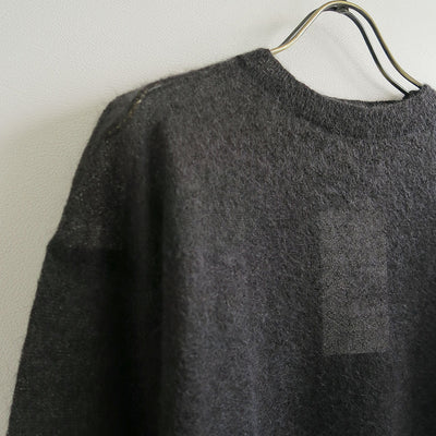 【BATONER/バトナー】<br>SHEER MOHAIR CREW NECK <br>BN-25FL-013