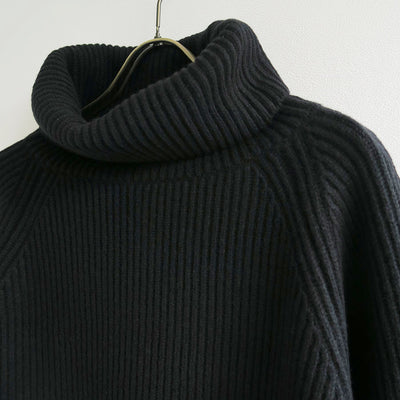 【SINME/シンメ】<br>ミドルゲージタートルニット <br>S23AW-19