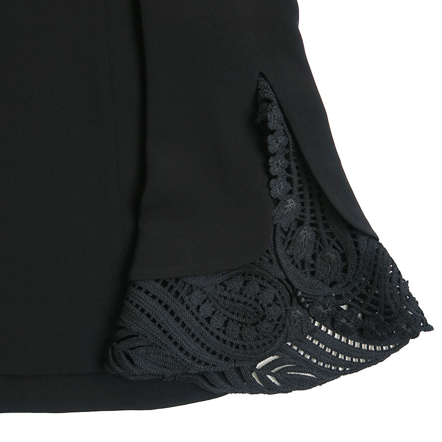 【Mame Kurogouchi/マメ】<br>Embroidered Cuffs Top <br>MM25SS-SH095