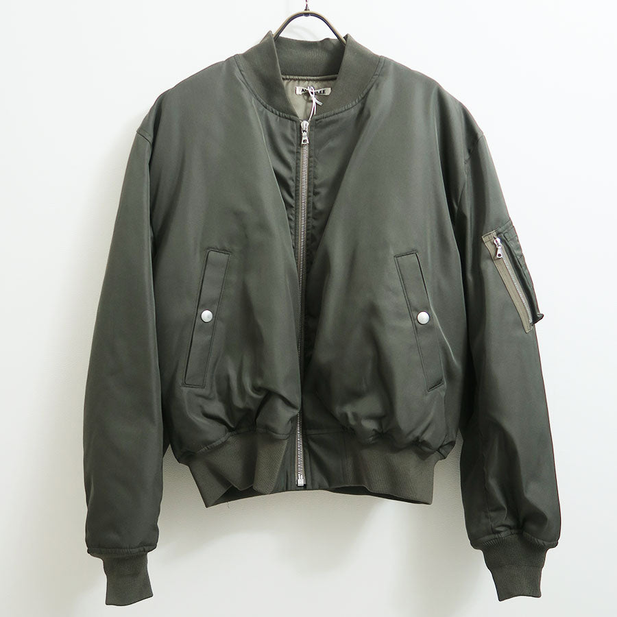 AURALEE/オーラリー】HIGH DENSITY SILK TWILL FLIGHT BLOUSON