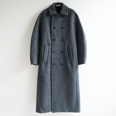 【9/5からポイント10%還元】<br>【AURALEE/オーラリー】<br>SHETLAND WOOL DOUBLE CLOTH COAT <br>A25AC03HD