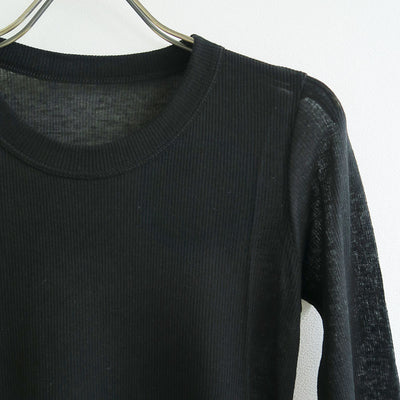 【BATONER/バトナー】<br>MELTY RIB U NECK LONG SLEEVE T-SHIRT <br>BN-25FL-008