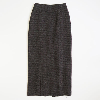 【AURALEE/オーラリー】<br>ALPACA WOOL SILK TWEED PENCIL SKIRT <br>A25AS06LS