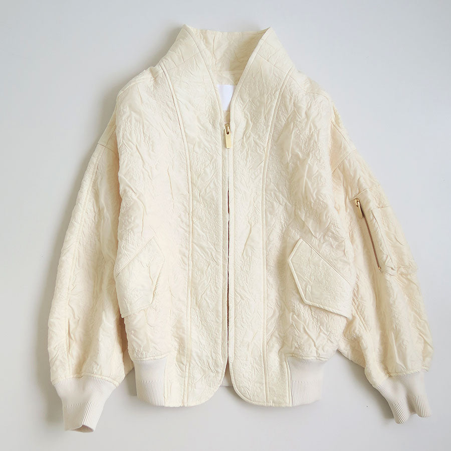 【Mame Kurogouchi/マメ】<br>Floral Jacquard Triple Cloth Jacket <br>MM25FW-JK017