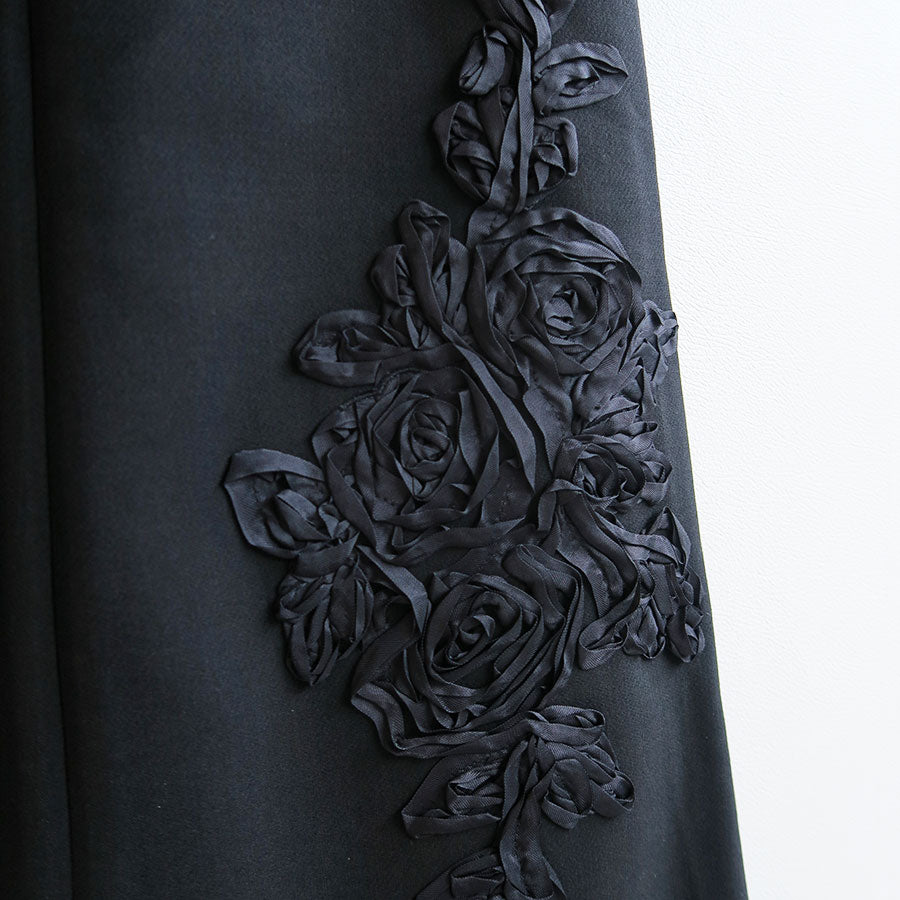 【FUMIE TANAKA/フミエタナカ】 <br>embroidery flare pa <br>F25A-45