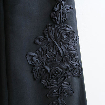 【FUMIE TANAKA/フミエタナカ】 <br>embroidery flare pa <br>F25A-45