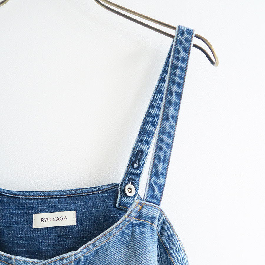 【RYU KAGA/リュウ カガ】<br>Denim camisole <br>65RL01A