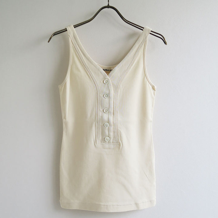 AURALEE/オーラリー】ORGANIC COTTON FINE RIB TANK A26ST03OFの通販