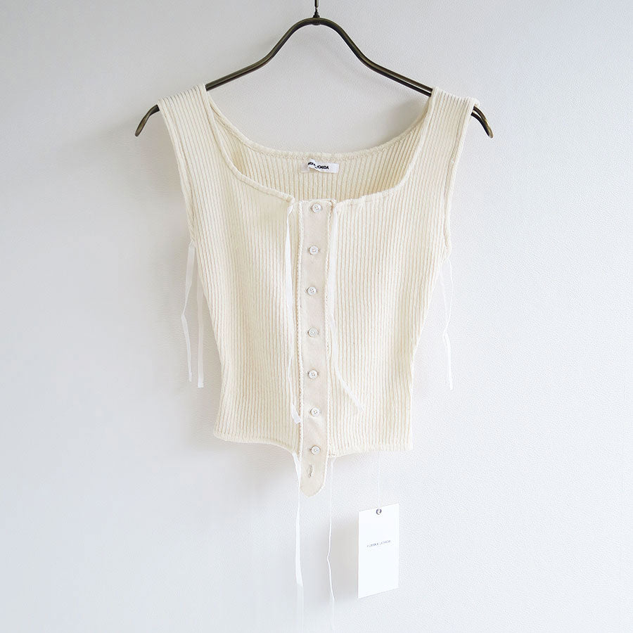 FUMIKA UCHIDA/フミカウチダ】VINTAGE RIBBED CORSET TOP_SLEEVELESS U-UW002の通販  「ONENESS ONLINE STORE」