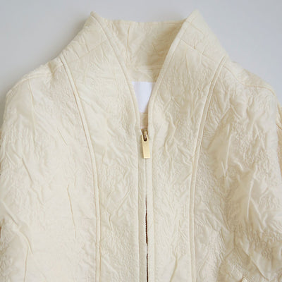 【Mame Kurogouchi/マメ】<br>Floral Jacquard Triple Cloth Jacket <br>MM25FW-JK017