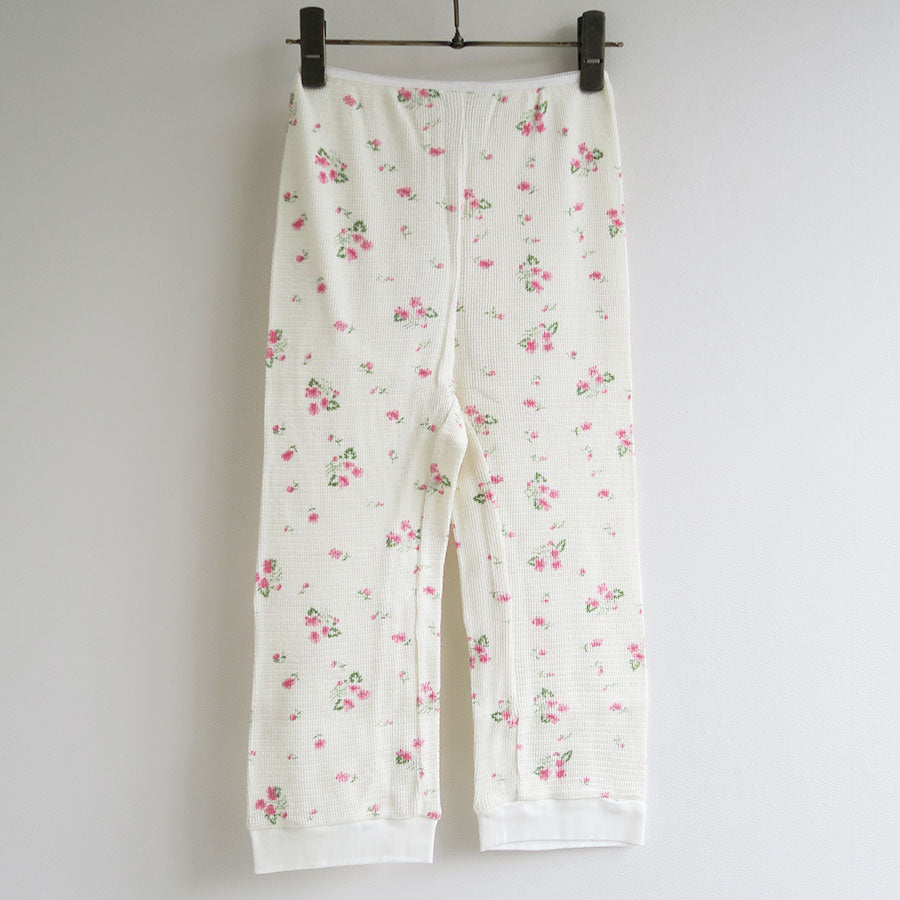 FUMIKA UCHIDA/フミカウチダ】Floral print waffle cropped pants X