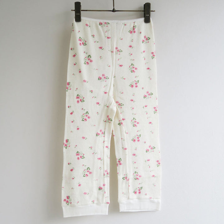 FUMIKA UCHIDA/フミカウチダ】Floral print waffle cropped pants X