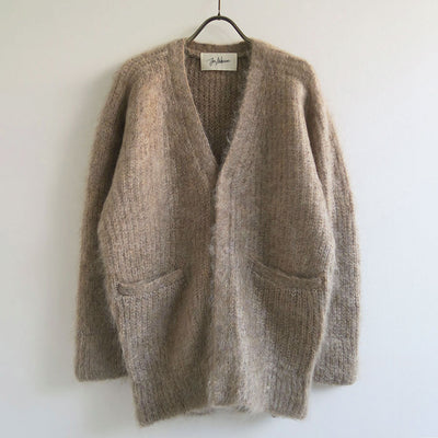 【JUN MIKAMI/ジュンミカミ】<br>モヘアVネックカーディガン <br>23AW-11-N