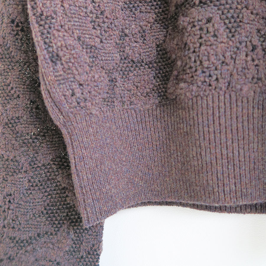 【PHOTOCOPIEU/フォトコピュー】<br>SQUARE SHOULDER LACE JACQUARD SWEATER MIRIAM <br>242MRM