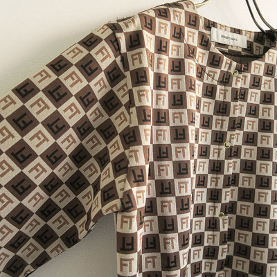 【FUMIE TANAKA/フミエタナカ】jacquard cardigan <br>F23A-26