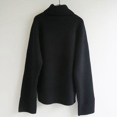 【SINME/シンメ】<br>ミドルゲージタートルニット <br>S23AW-19