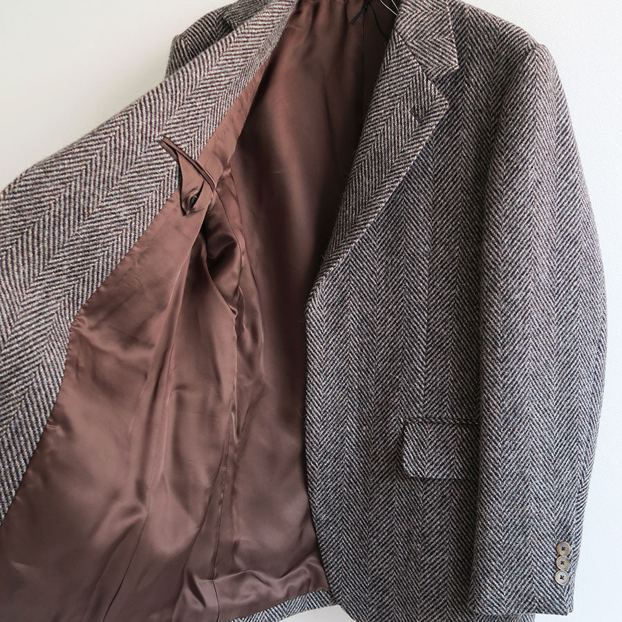 【AURALEE/オーラリー】<br>LAMA SHETLAND WOOL TWEED OVER JACKET <br>A24AJ06LS