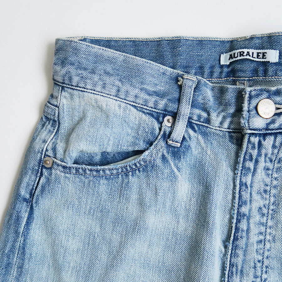 AURALEE/オーラリー】FADED SELVEDGE LIGHT DENIM PANTS A26SP05DEの