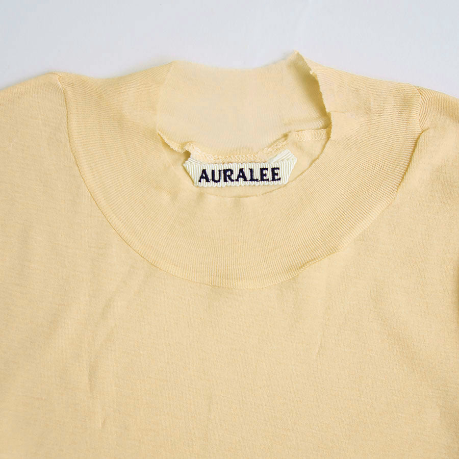 【AURALEE/オーラリー】<br>HIGH GAUGE SHEER RIB L/S TEE <br>A00P01HF