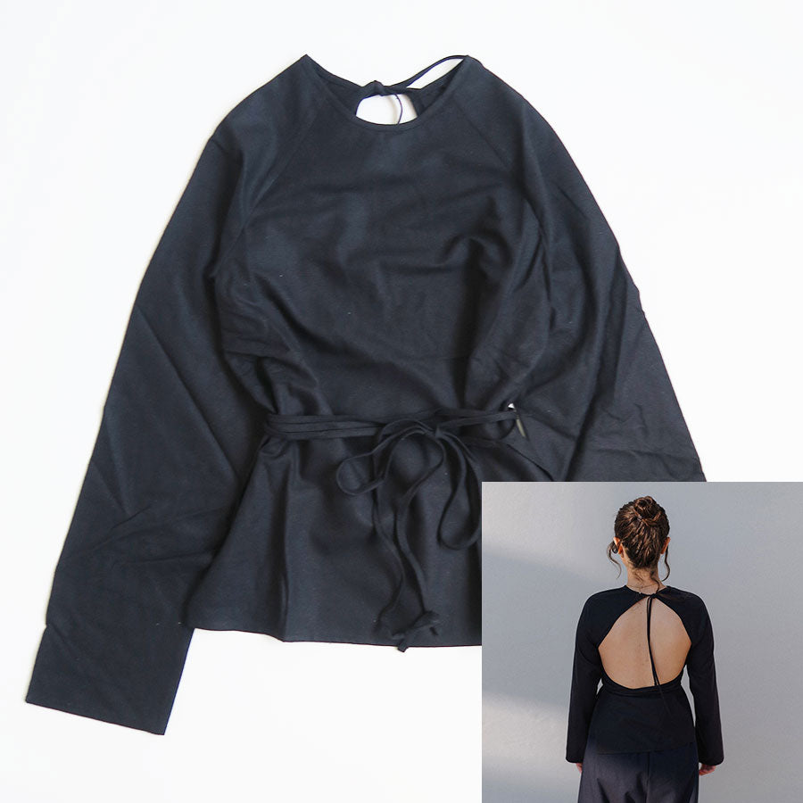 【Baserange/ベースレンジ】<br>LONG SLEEVE APRON TOP <br>TSLSA-WS-WI25