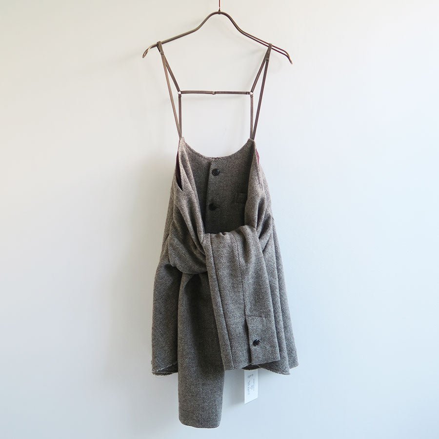 【RYU KAGA/リュウ カガ】<br>Herringbone camisole vest <br>84RB01D