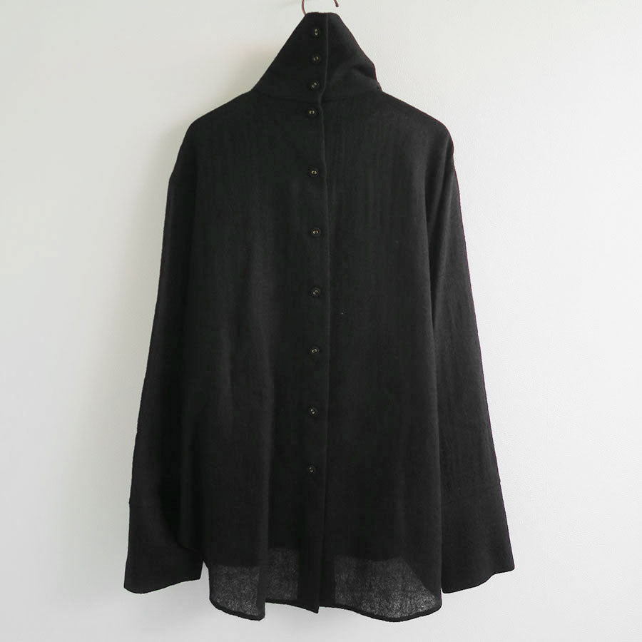 【SINME/シンメ】<br>ウールガーゼシャツ <br>S23AW-01