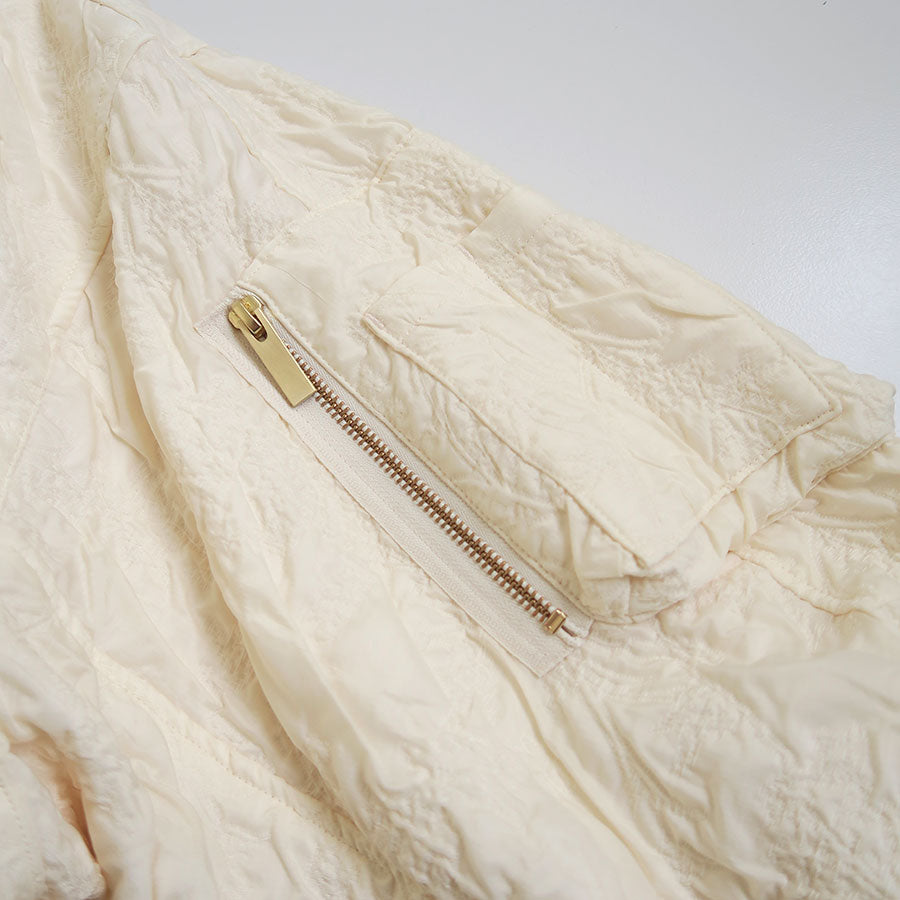 【Mame Kurogouchi/マメ】<br>Floral Jacquard Triple Cloth Jacket <br>MM25FW-JK017