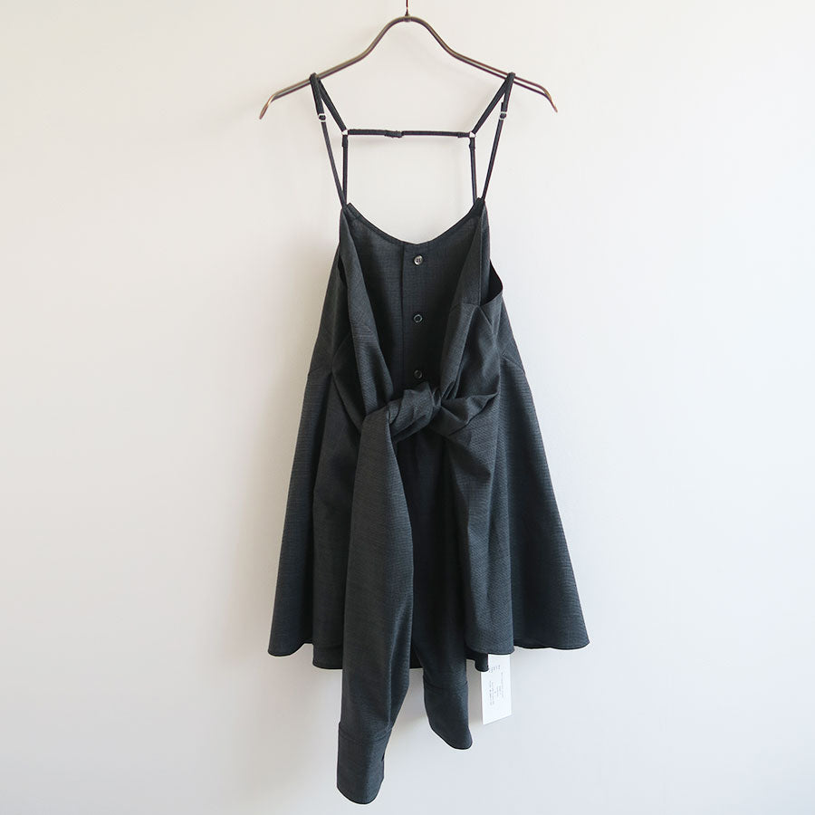 新品】RYU KAGA Tiered shirts dress ブラック 38 RYU KAGA (リュウ