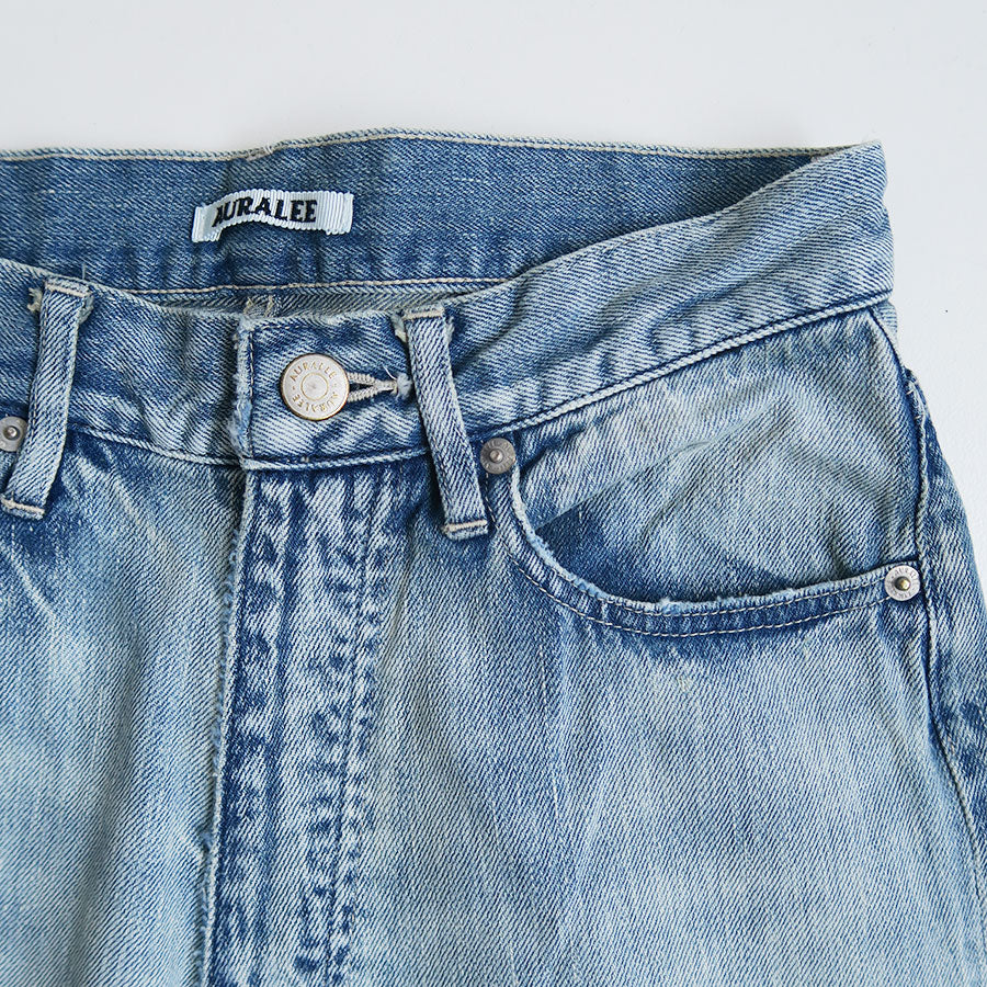 AURALEE/オーラリー】FADED SELVEDGE LIGHT DENIM PANTS A26SP05DEの