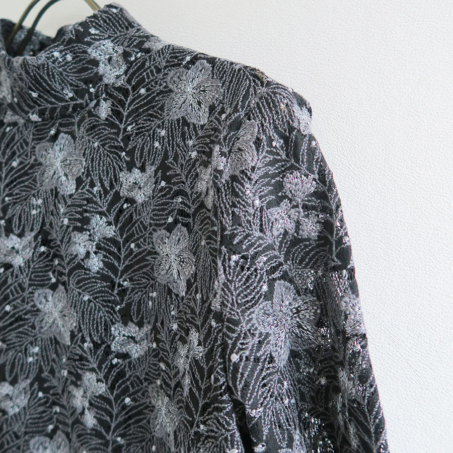 【EBONY/エボニー】<br>Embroidery Lace Tops <br>E23AW/T-02