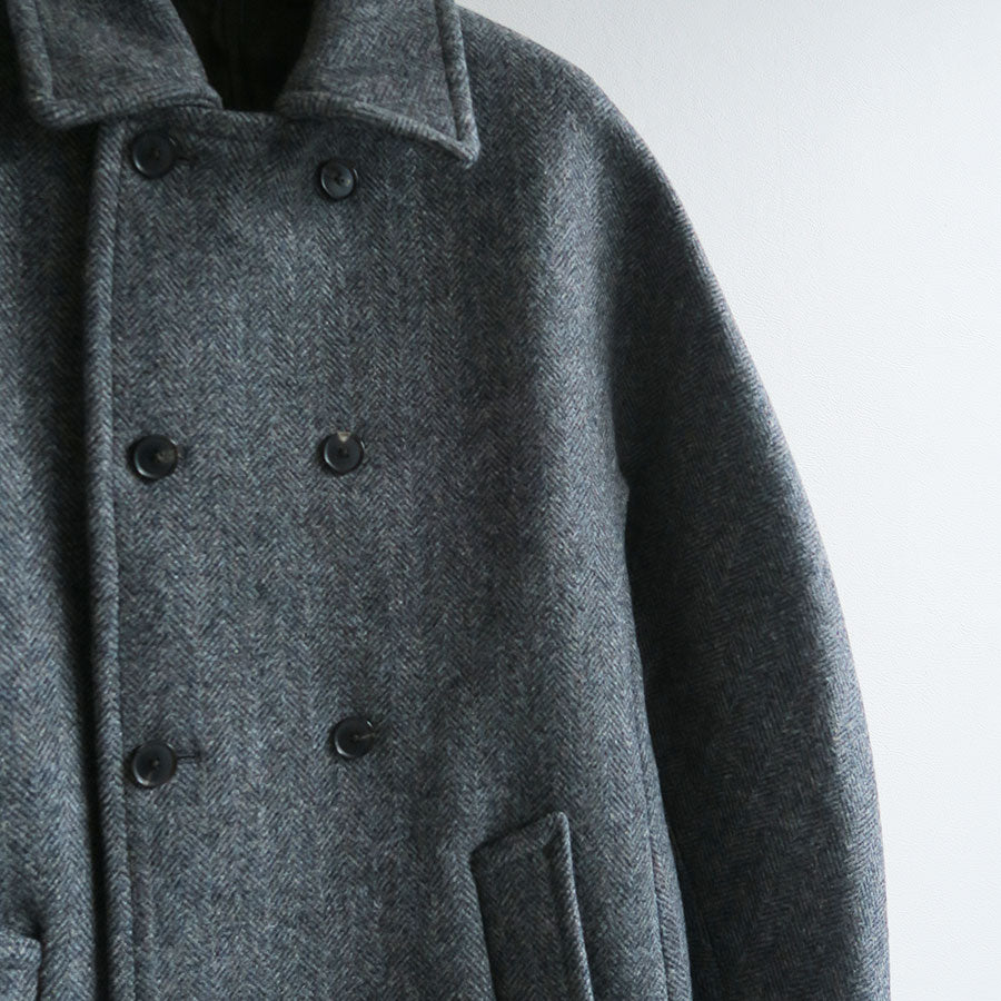 【9/5からポイント10%還元】<br>【AURALEE/オーラリー】<br>SHETLAND WOOL DOUBLE CLOTH COAT <br>A25AC03HD