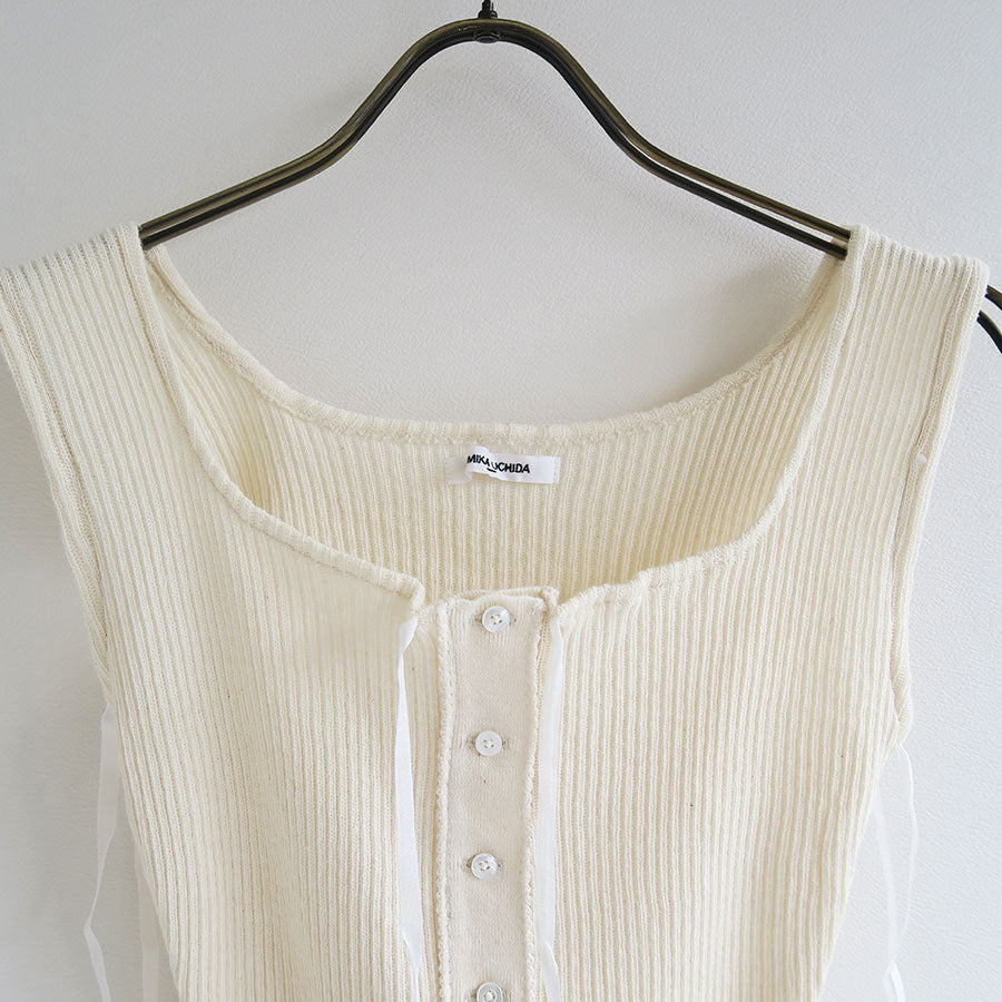 FUMIKA UCHIDA/フミカウチダ】VINTAGE RIBBED CORSET TOP_SLEEVELESS U-UW002の通販  「ONENESS ONLINE STORE」