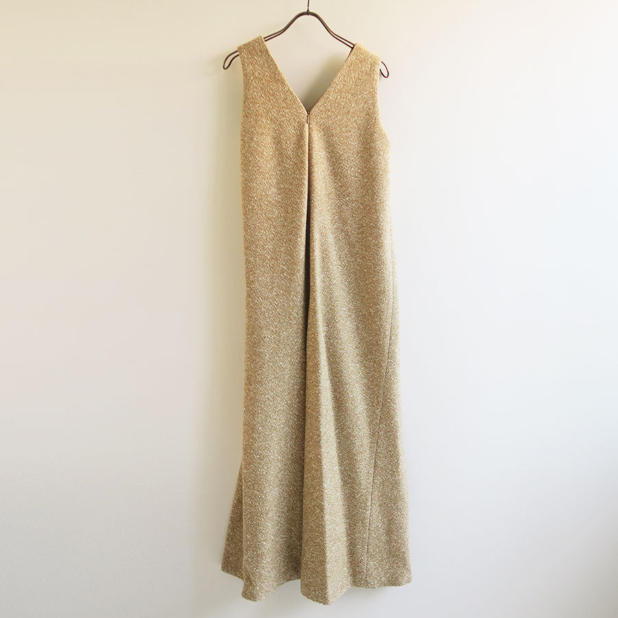 【9/19からポイント10%還元】<br>【AURALEE/オーラリー】<br>HOMESPUN TWEED DRAPE DRESS <br>A25AD07HT