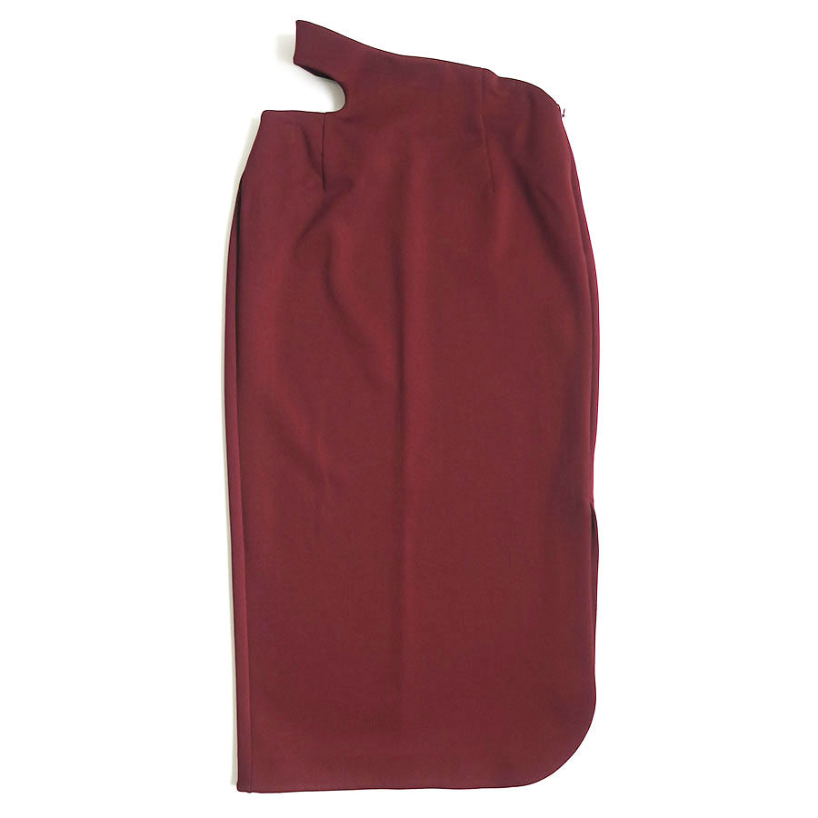【Mame Kurogouchi/マメ】<br>Double Jersey Asymmetric Skirt <br>MM25FW-JS059