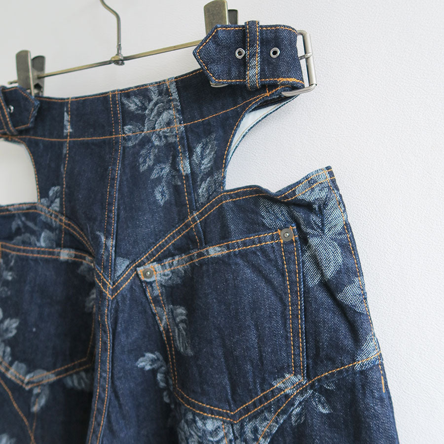 FETICO/フェティコ】ROSE DENIM HIGH-WAIST JEANS FTC252-0606の FETICO/フェティコ】ROSE DENIM HIGH-WAIST JEANS FTC252-0606の