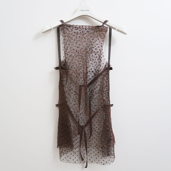FUMIKA UCHIDA/フミカウチダ】Dots Emb. tulle bib top X-TP007の通販
