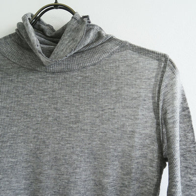 【BATONER/バトナー】<br>MELTY RIB HIGH NECK LONG SLEEVE T-SHIRT <br>BN-25FL-009