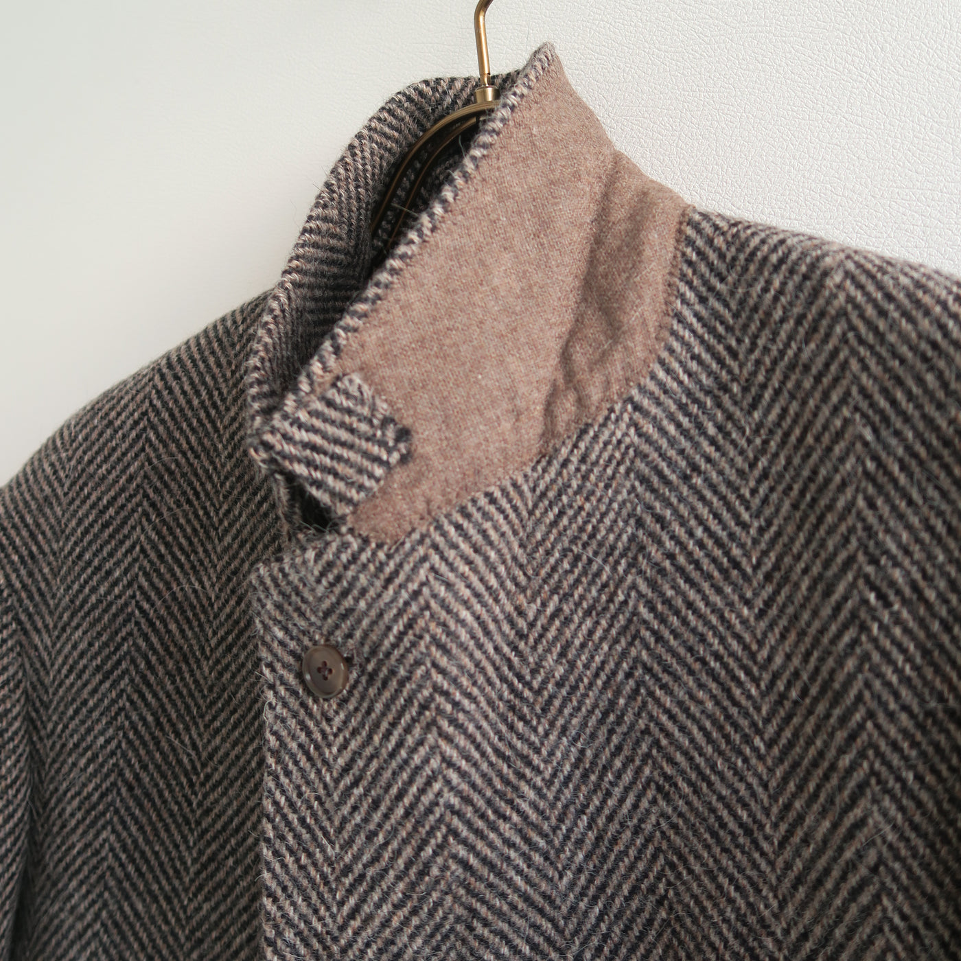 【AURALEE/オーラリー】<br>LAMA SHETLAND WOOL TWEED OVER JACKET <br>A24AJ06LS