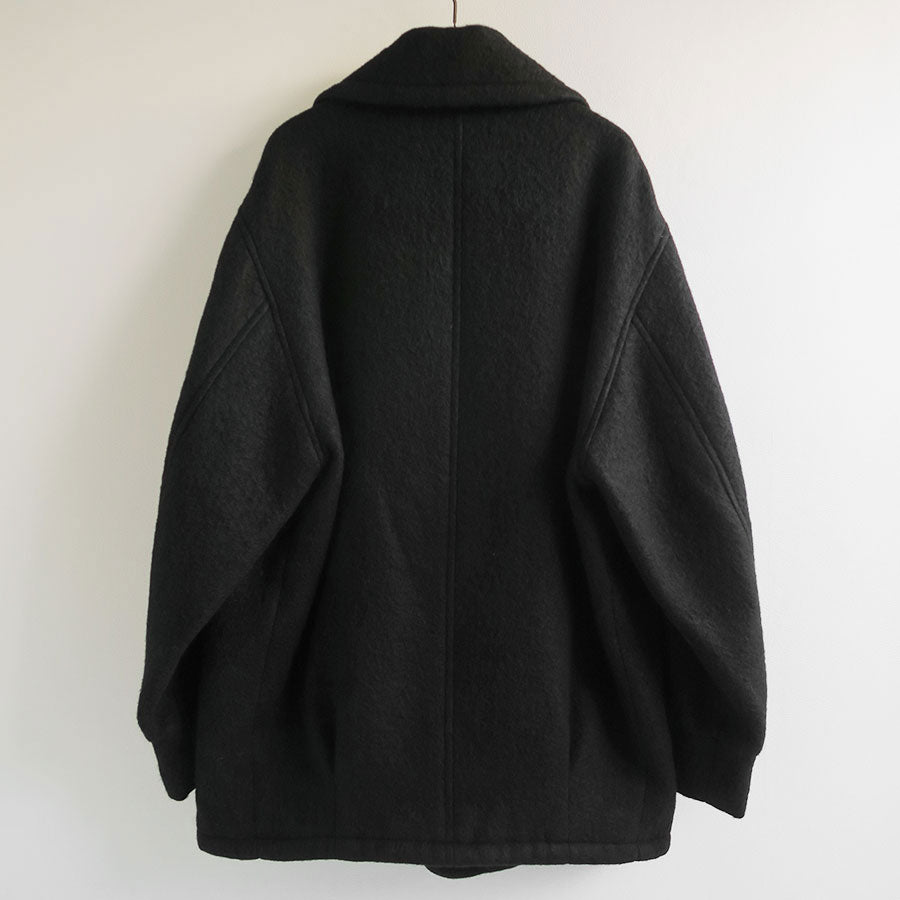 【AURALEE/オーラリー】<br>BRUSHED ALPACA WOOL MELTON HALF COAT <br>A23AC04AS