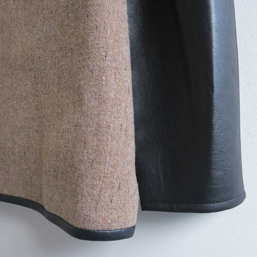 【GREED/グリード】<br>KASURI Knot Slub Tweed Long Blouse <br>6080100040